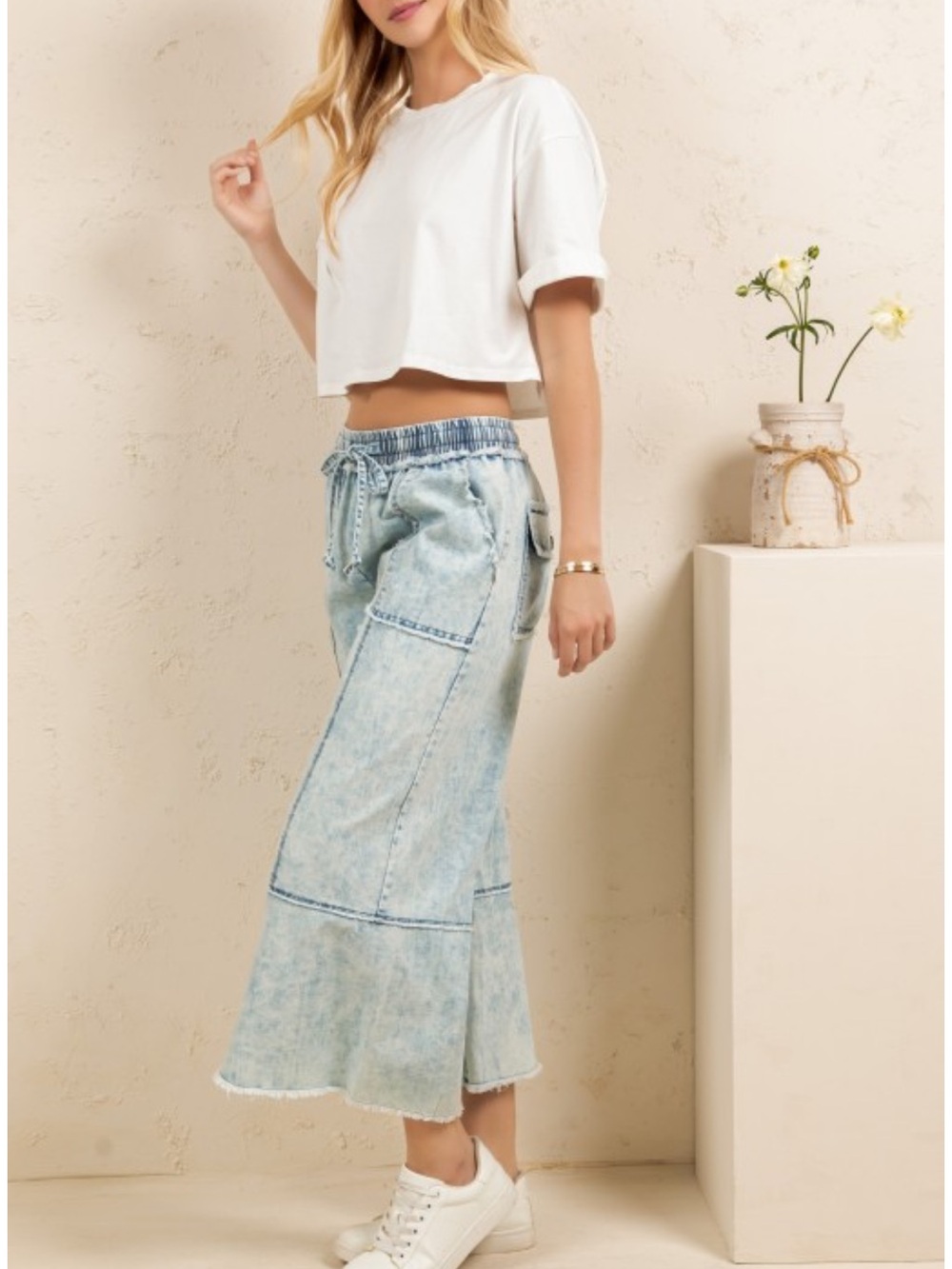 Sage + Fig Mineral Washed Pants - Picture 5 of 9